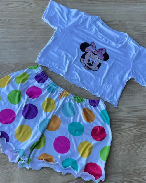 Baby Doll Minnie Bolinhas